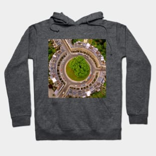 Bath,The Circus, From the air,,georgian architecture as you never saw it Hoodie